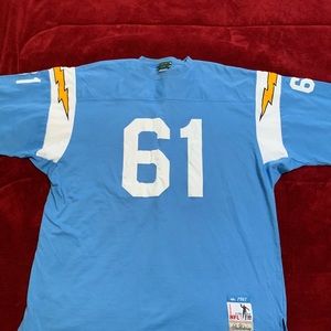 Vintage Chargers flannel jersey